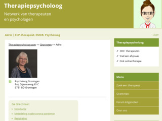 website screenshot